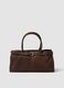 Brown handbag with removable shoulder strap_0