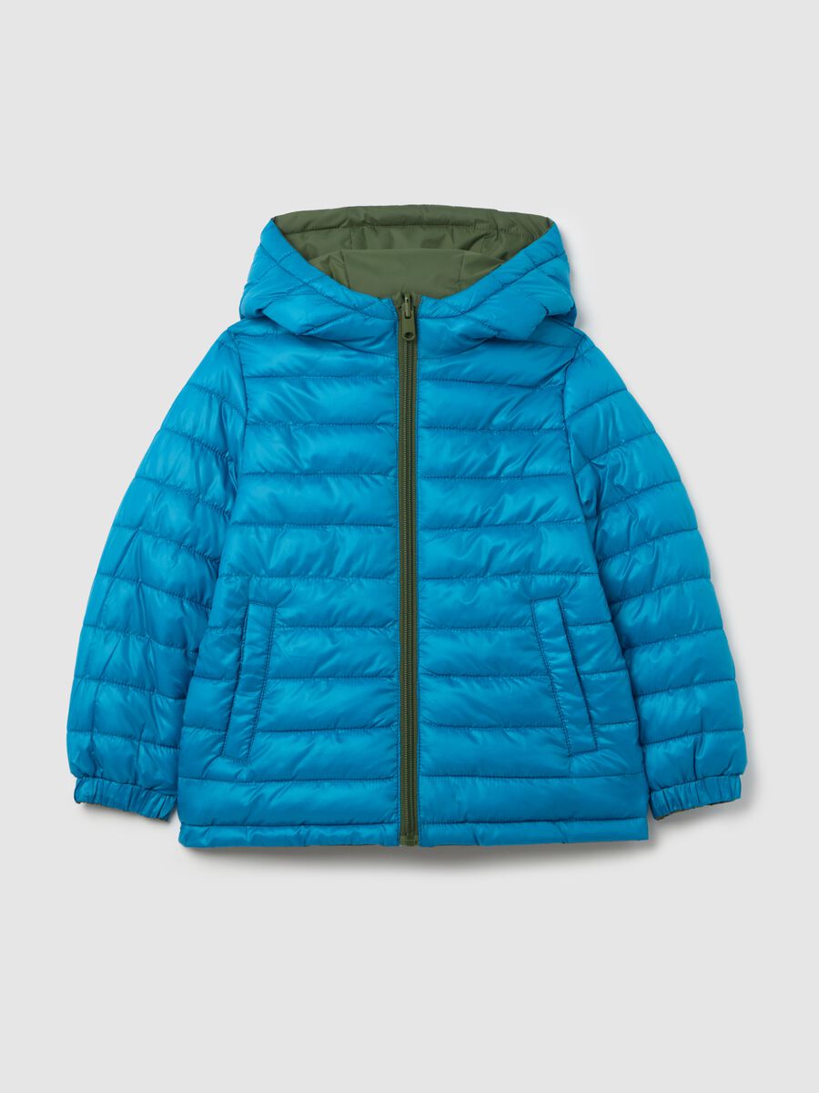 Ultralight reversible down jacket with hood_1