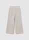 Beige elasticated jogger trousers for girls, regular fit_1