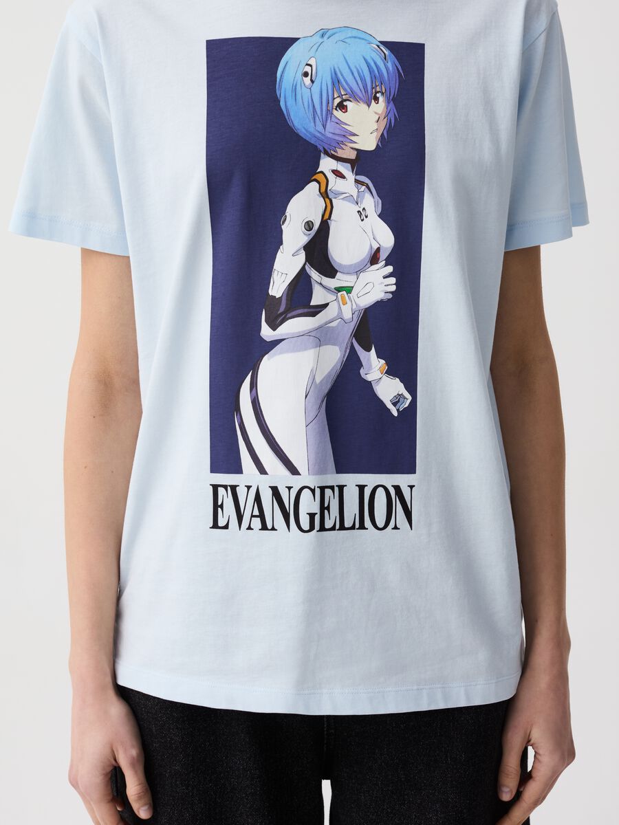 T-shirt stampa Evangelion Rei Ayanami_2
