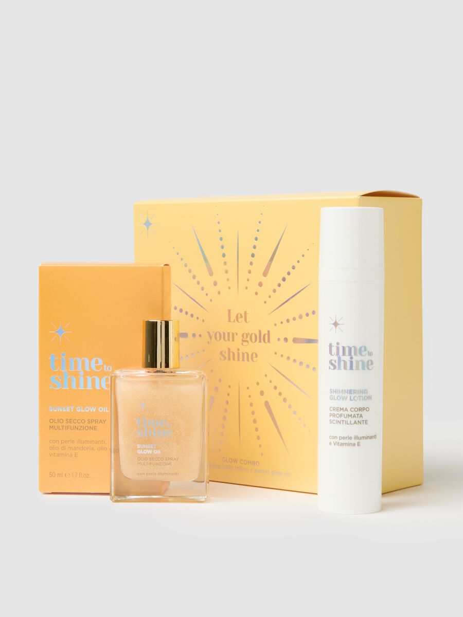 TIME TO SHINE KIT SHINE GOLD x2 (gold oil + body lotion)_0