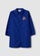 Blue boys&rsquo; school apron with zip and Mario Kart embroidery_0