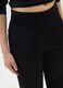 Black Wide Leg Stretch Trousers_3