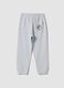 Kids&rsquo; grey pure cotton oversized jogger trousers_1