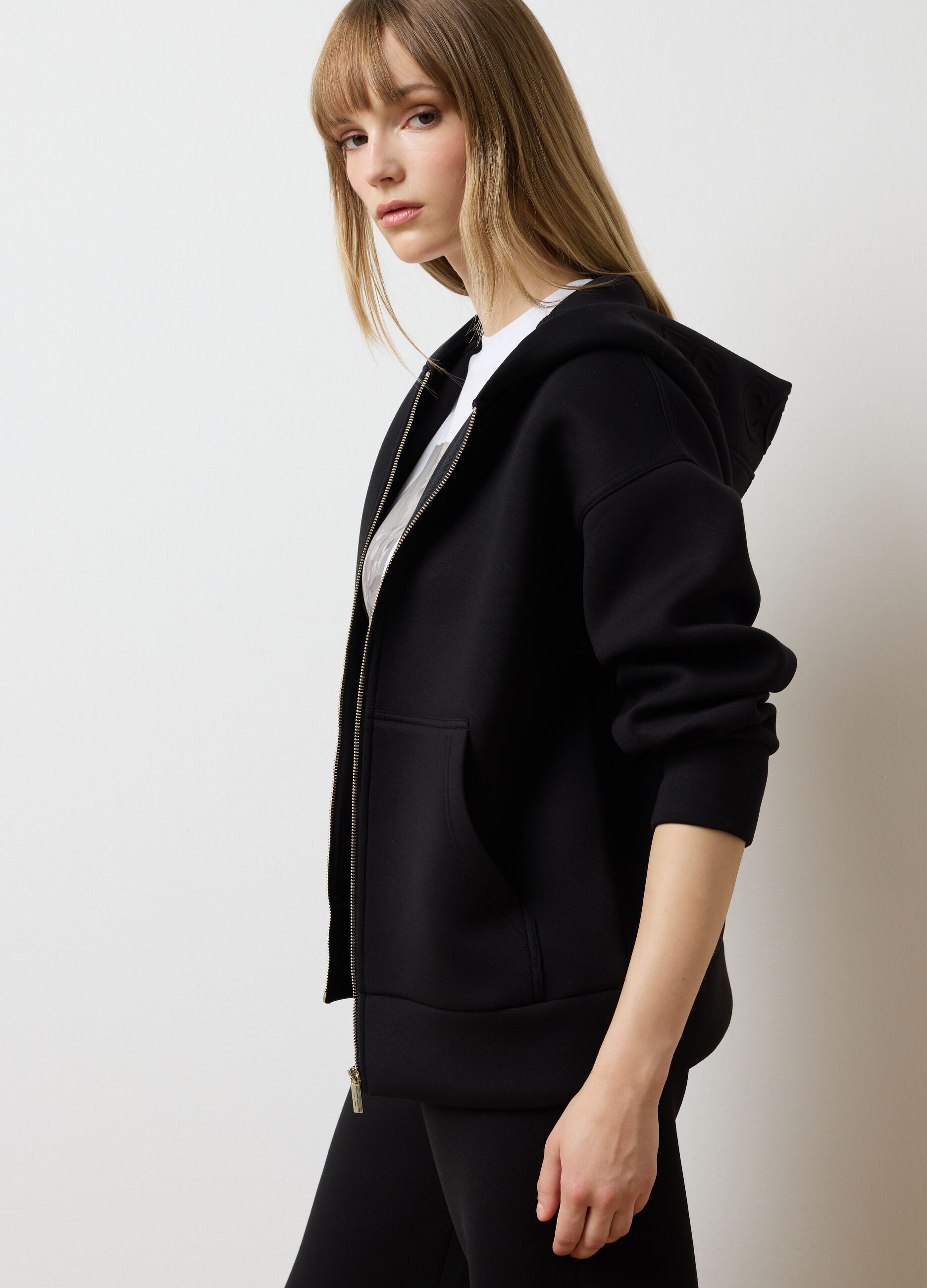 Black Hoodie with Zip