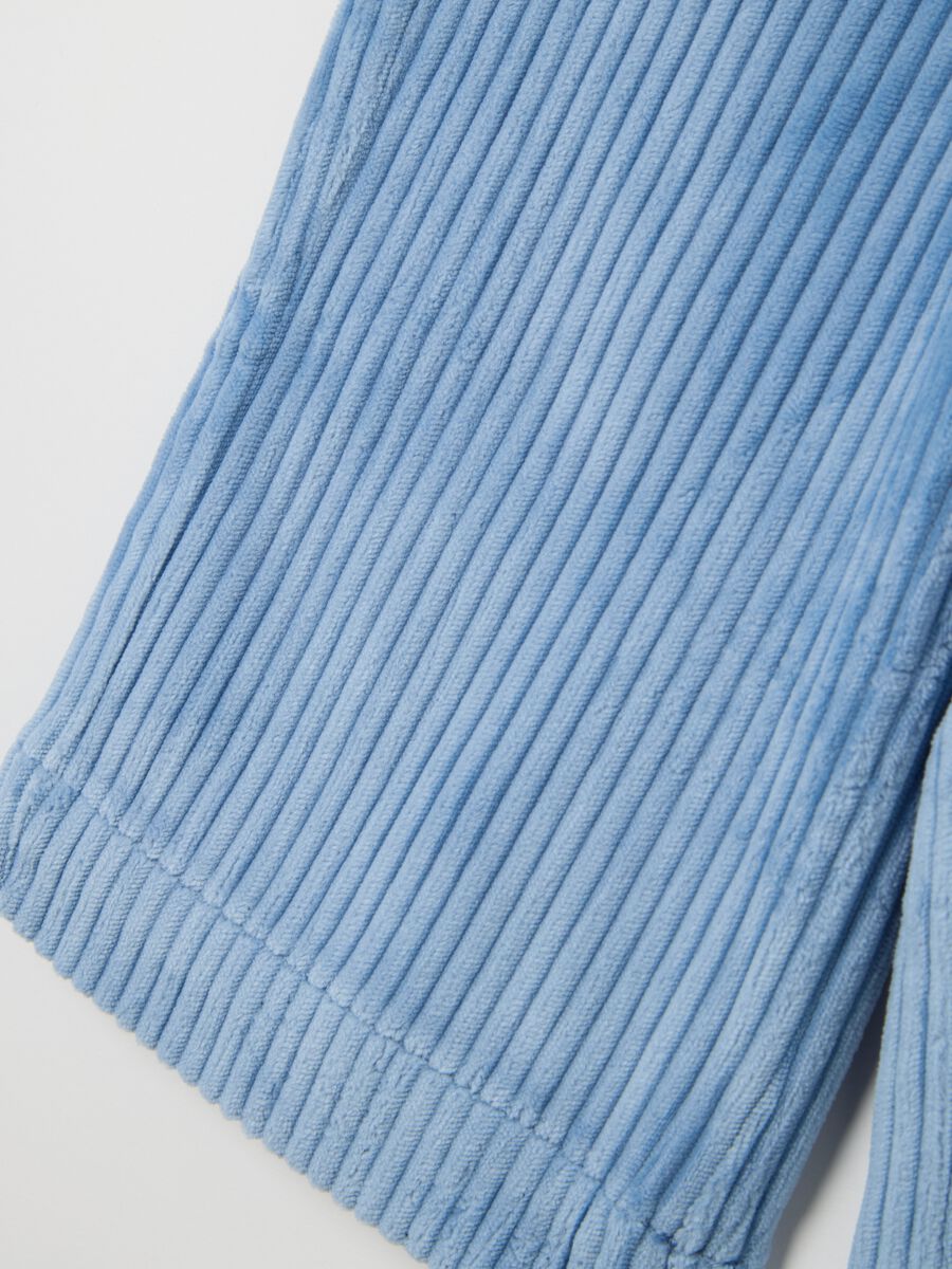 Blue Wide-Leg Trousers for Girls_4