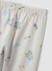 Pigiama grigio in puro cotone jersey organico con stampa coccodrillo_3