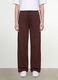 Brown baggy-fit pure cotton jogger trousers_2