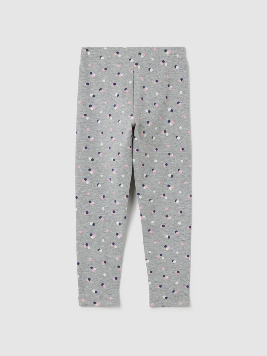 Skinny Multicolour Cotton Girl's Leggings_1