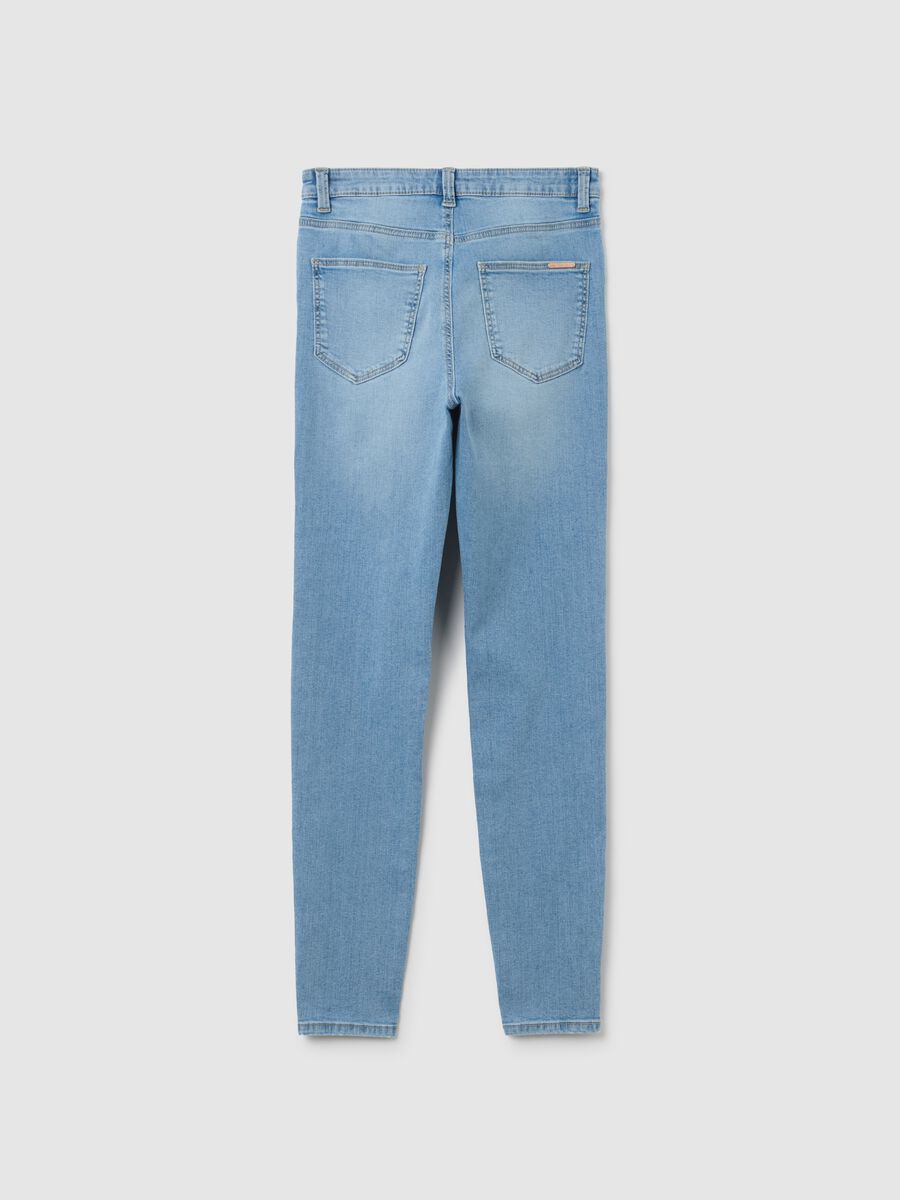 Women's light stretch denim jeans_5
