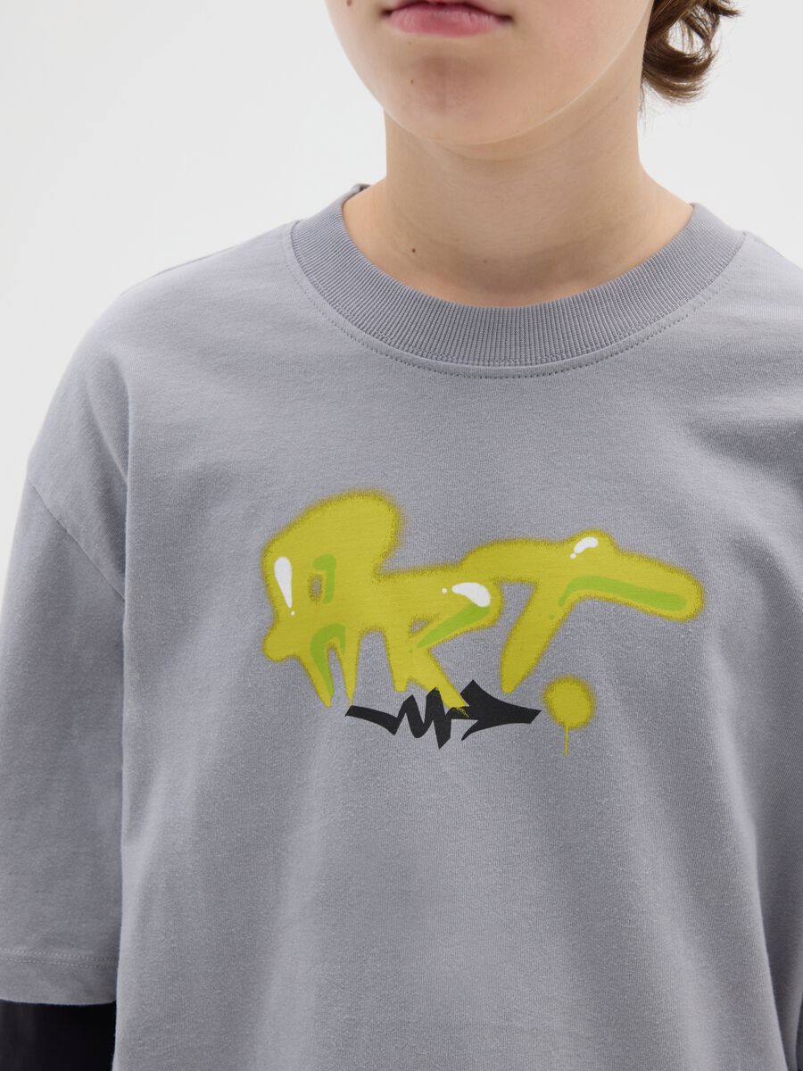 Maglia da ragazzo in puro cotone multicolor vestibilità over_2