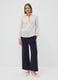 Jogger The Iconic Pants blu wide leg in viscosa elasticizzata_1