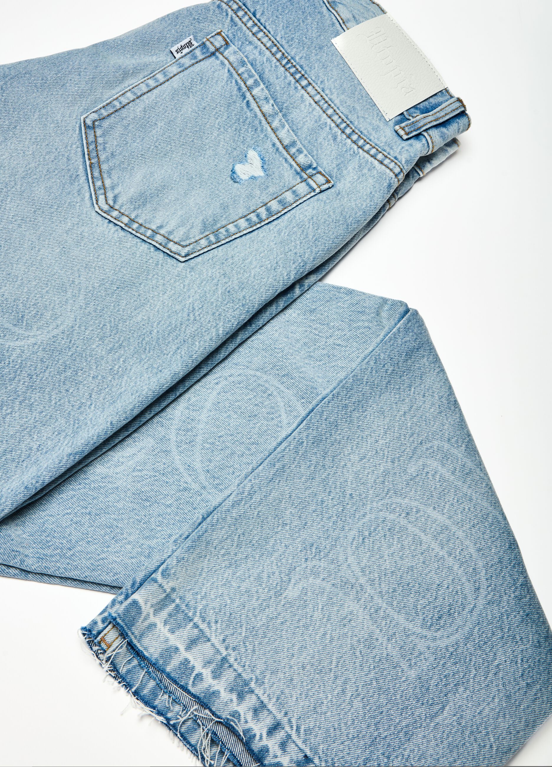 Baggy Lasered Denim
