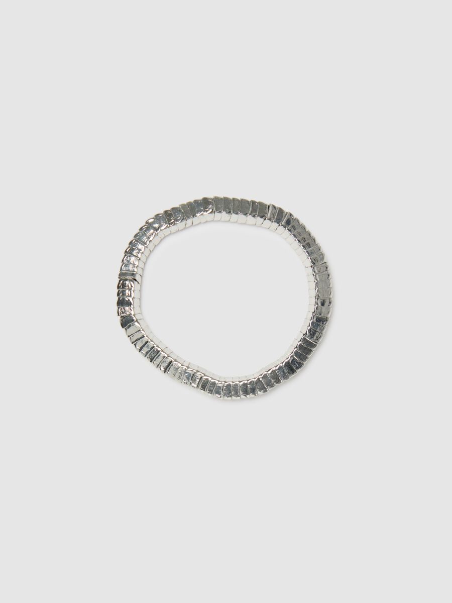 Men's Stretch Transparent Iron Bracelet_0