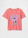 Pink short-sleeved T-shirt with GAP print_0