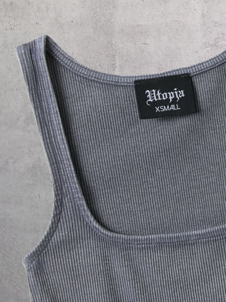 Tank Top Square Neck Vintage Grey_6