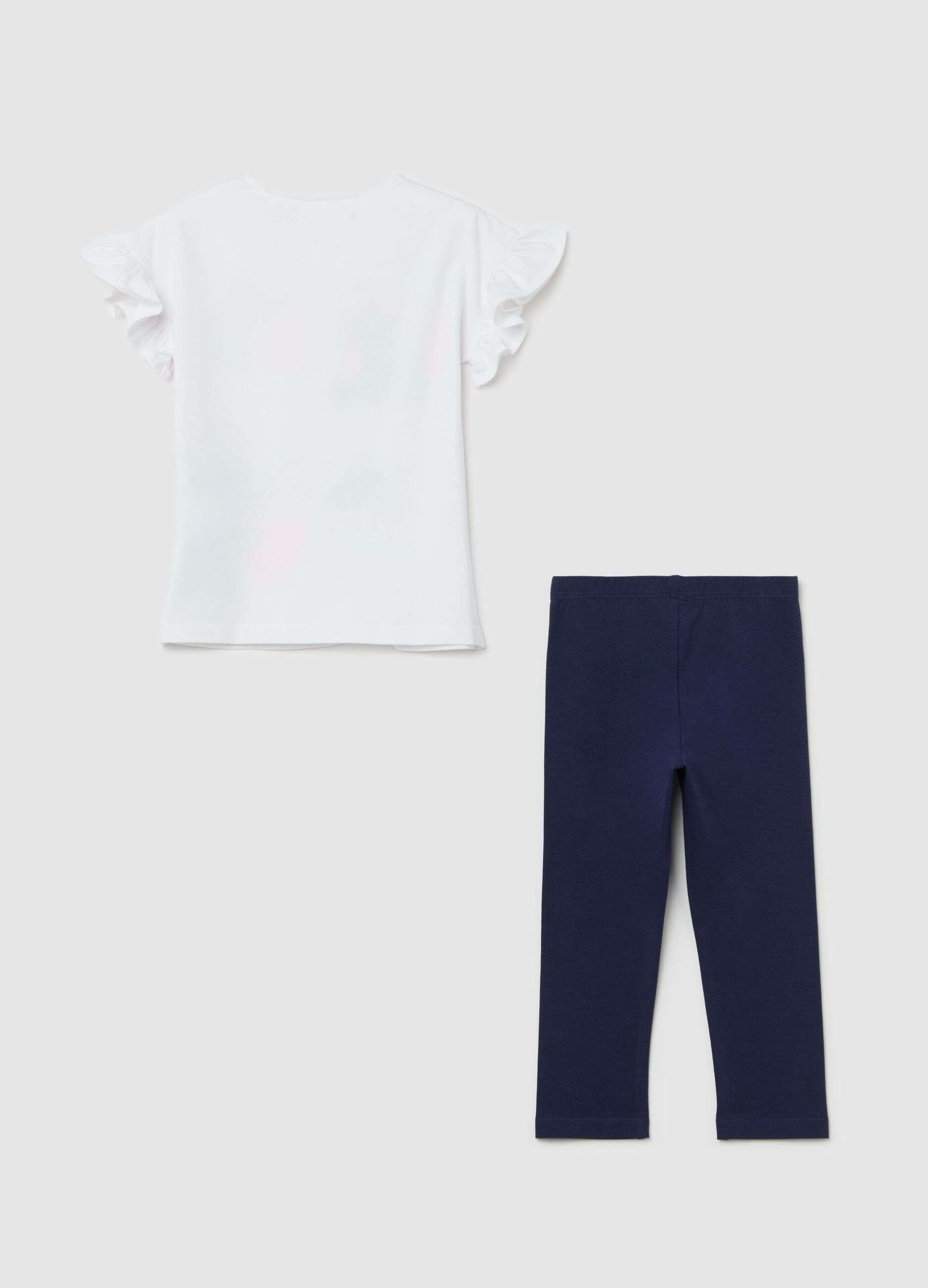 Jogging set in cotone stretch con stampa Stitch 