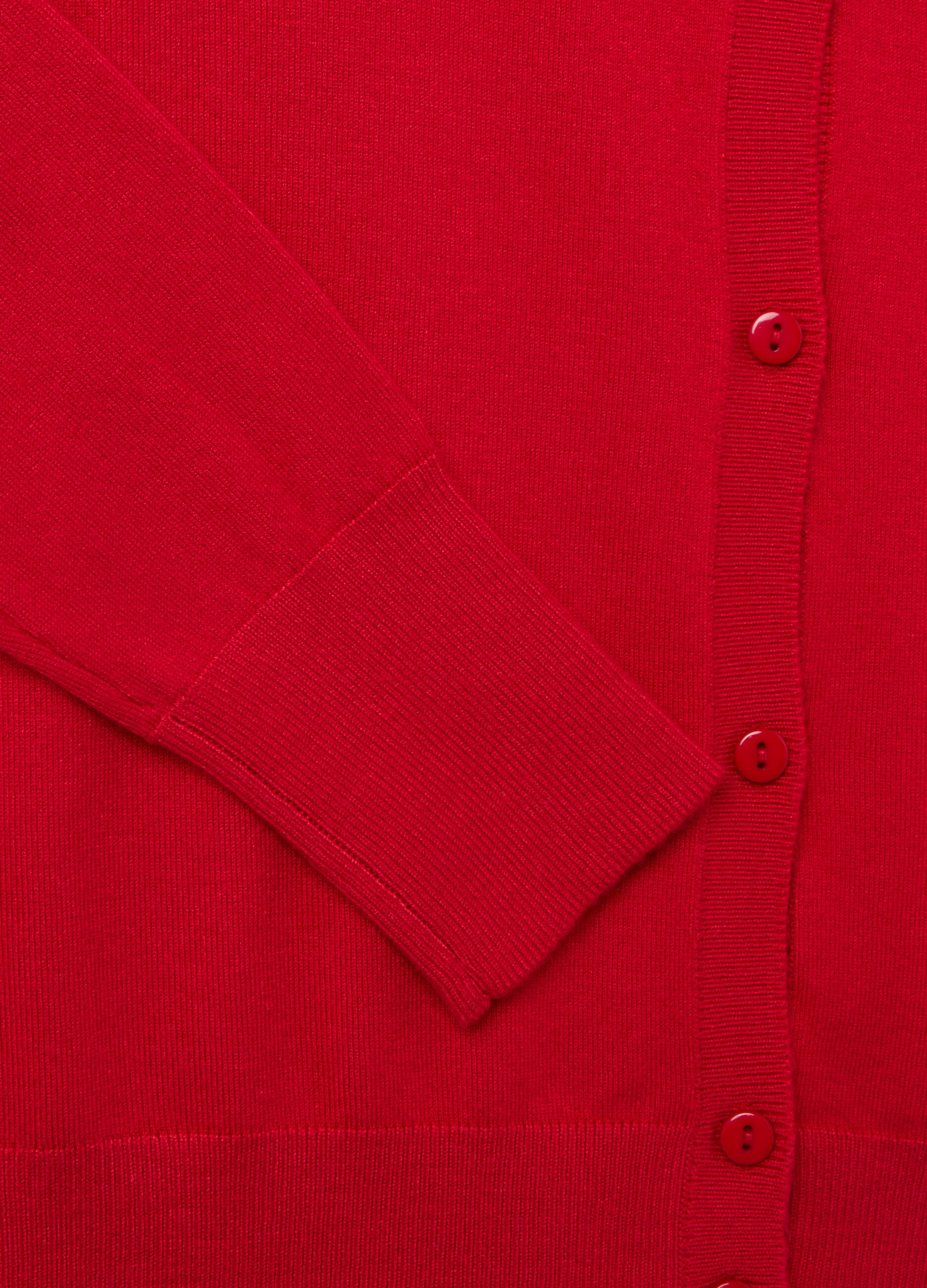 Cardigan con scollo rotondo