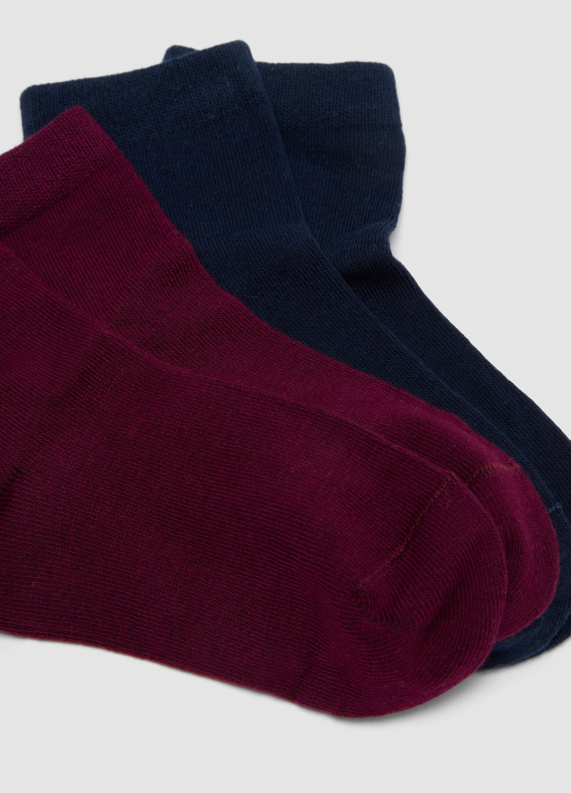 5-pack of multicolour short socks in stretch organic cotton