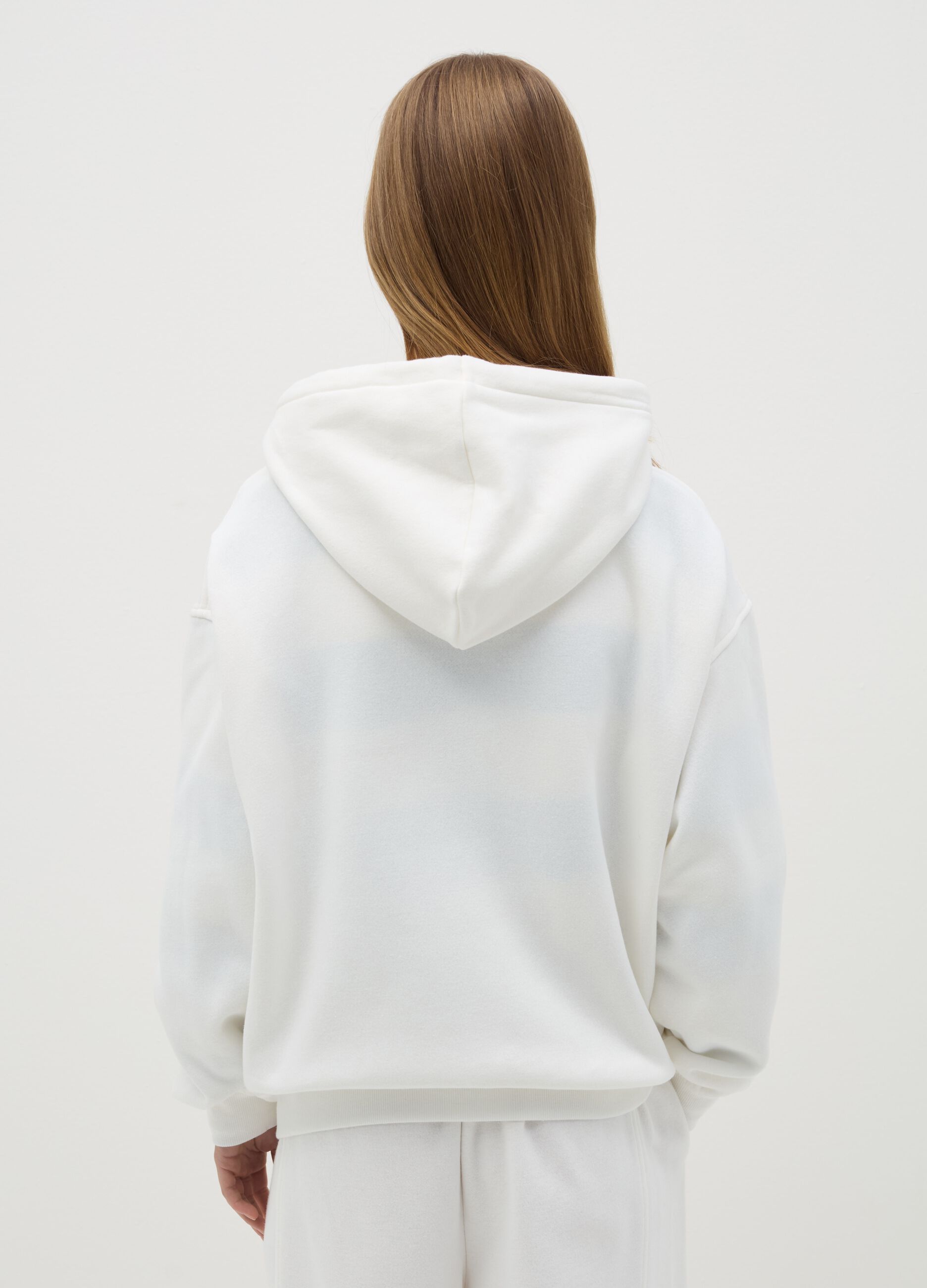 Oversize full-zip hoodie