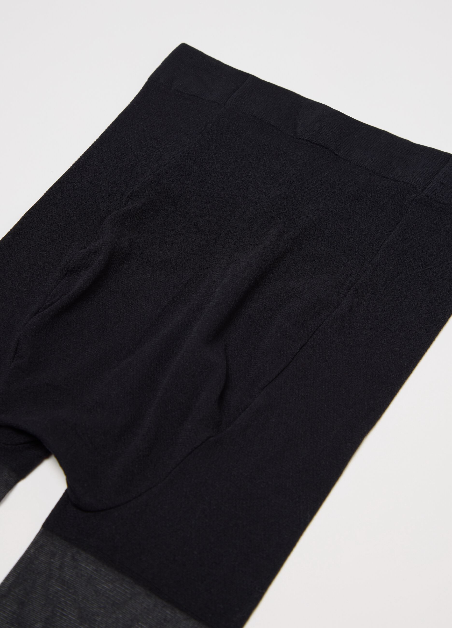 Black maternity tights