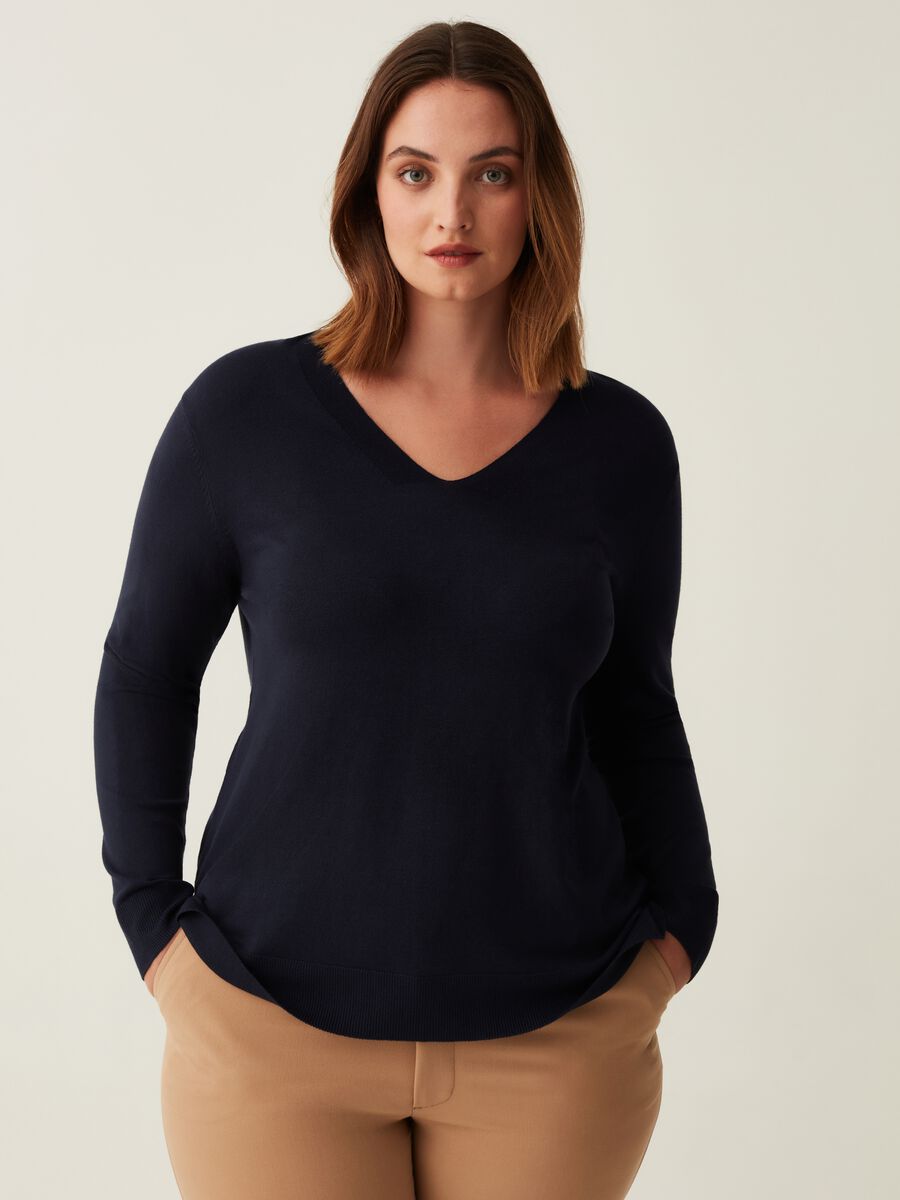 Maglia a maniche lunghe con spacchetti Curvy_0