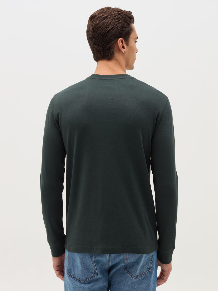 Cotton interlock T-shirt with round neck_2