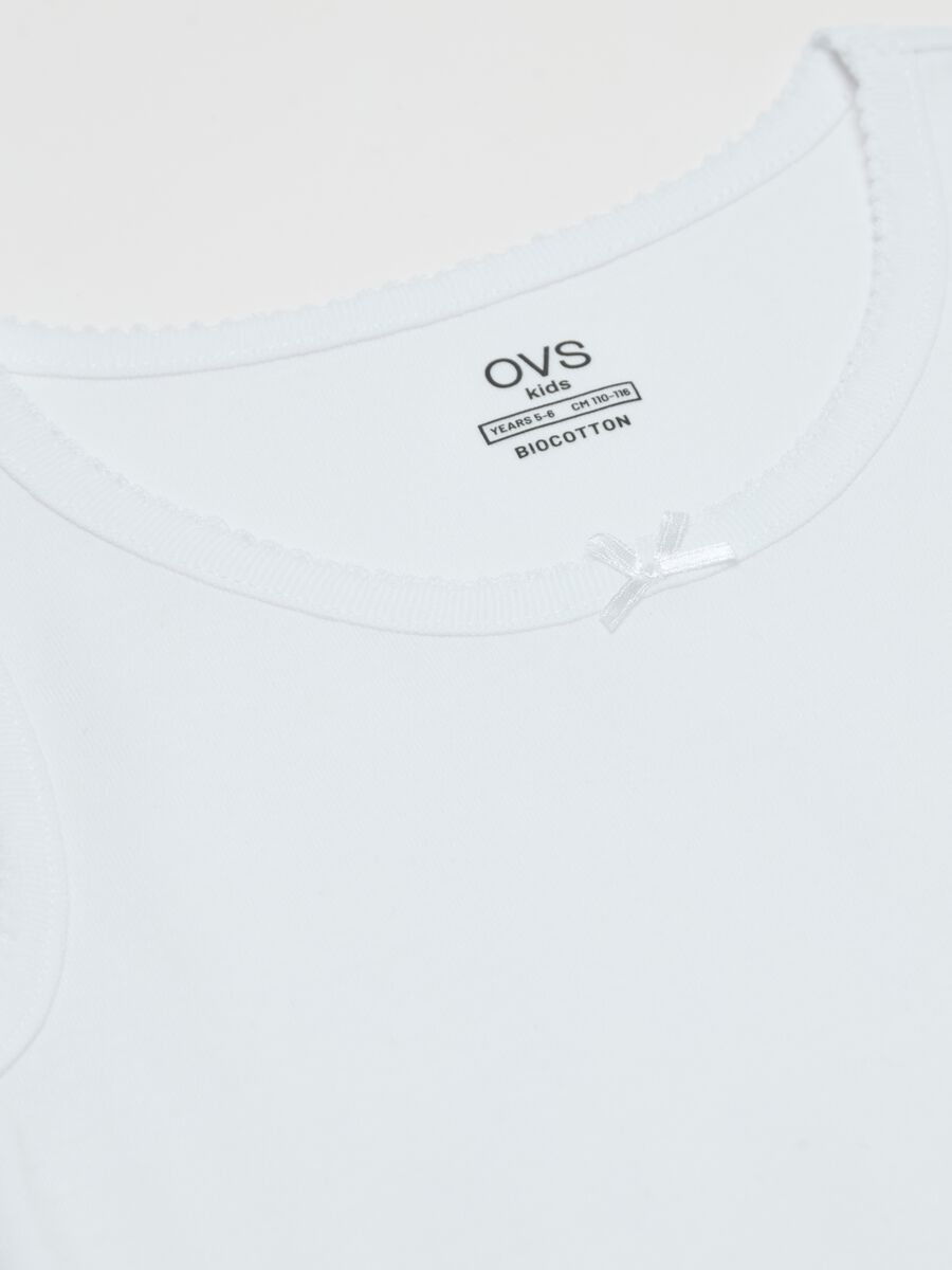 Two-pack vests in organic cotton with bow_2
