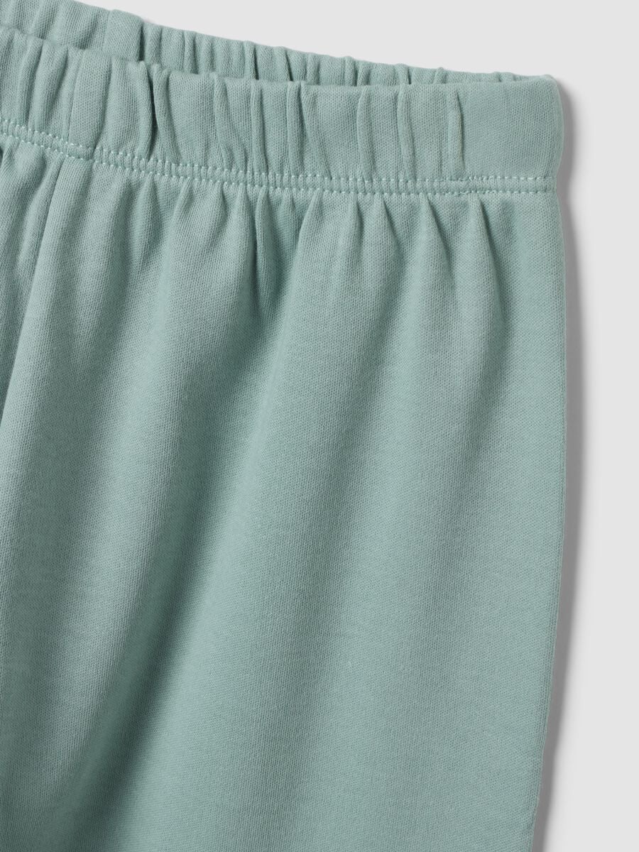 Light blue pure organic cotton crew-neck pyjamas_3