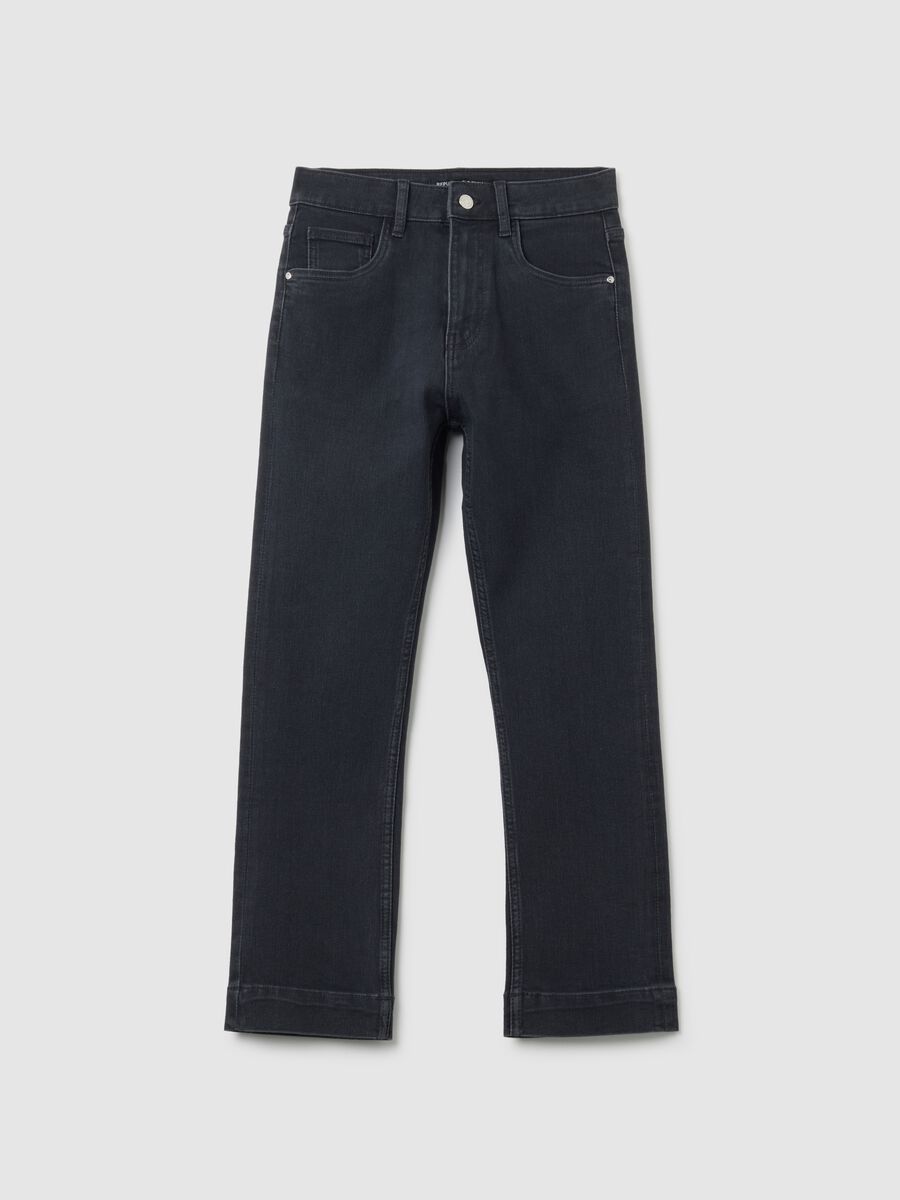 Jeans in denim nero slim fit_4