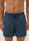 Blue swim shorts with elasticated waistband and drawstring_1