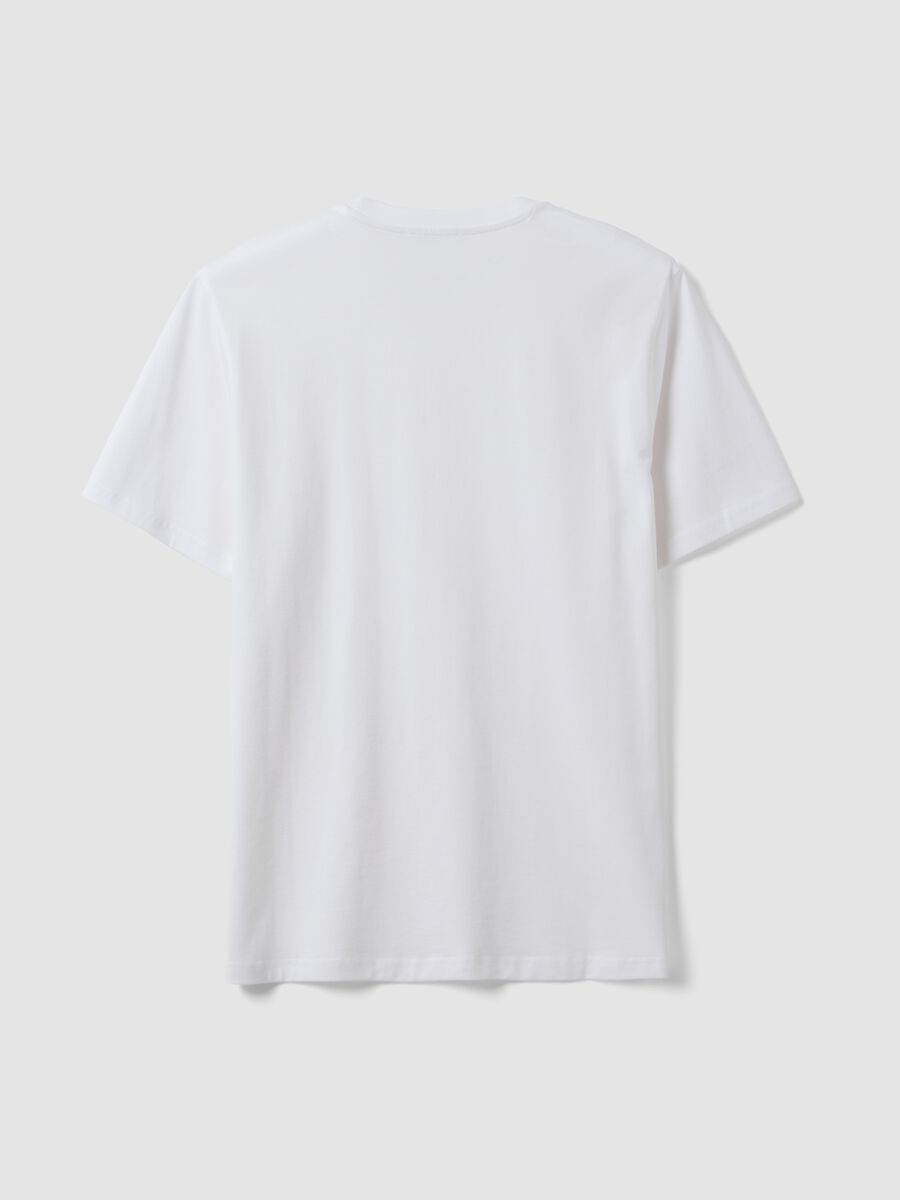 White pure-cotton crew-neck T-shirt in a regular fit_6