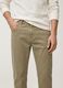 Pantaloni beige in cotone elasticizzato slim fit_3