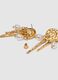 Gold-coloured steel earrings with pearls_1