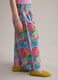 Multicoloured pure cotton palazzo trousers_2