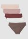 Multipack di cinque slip multicolor in cotone organico elasticizzato_0