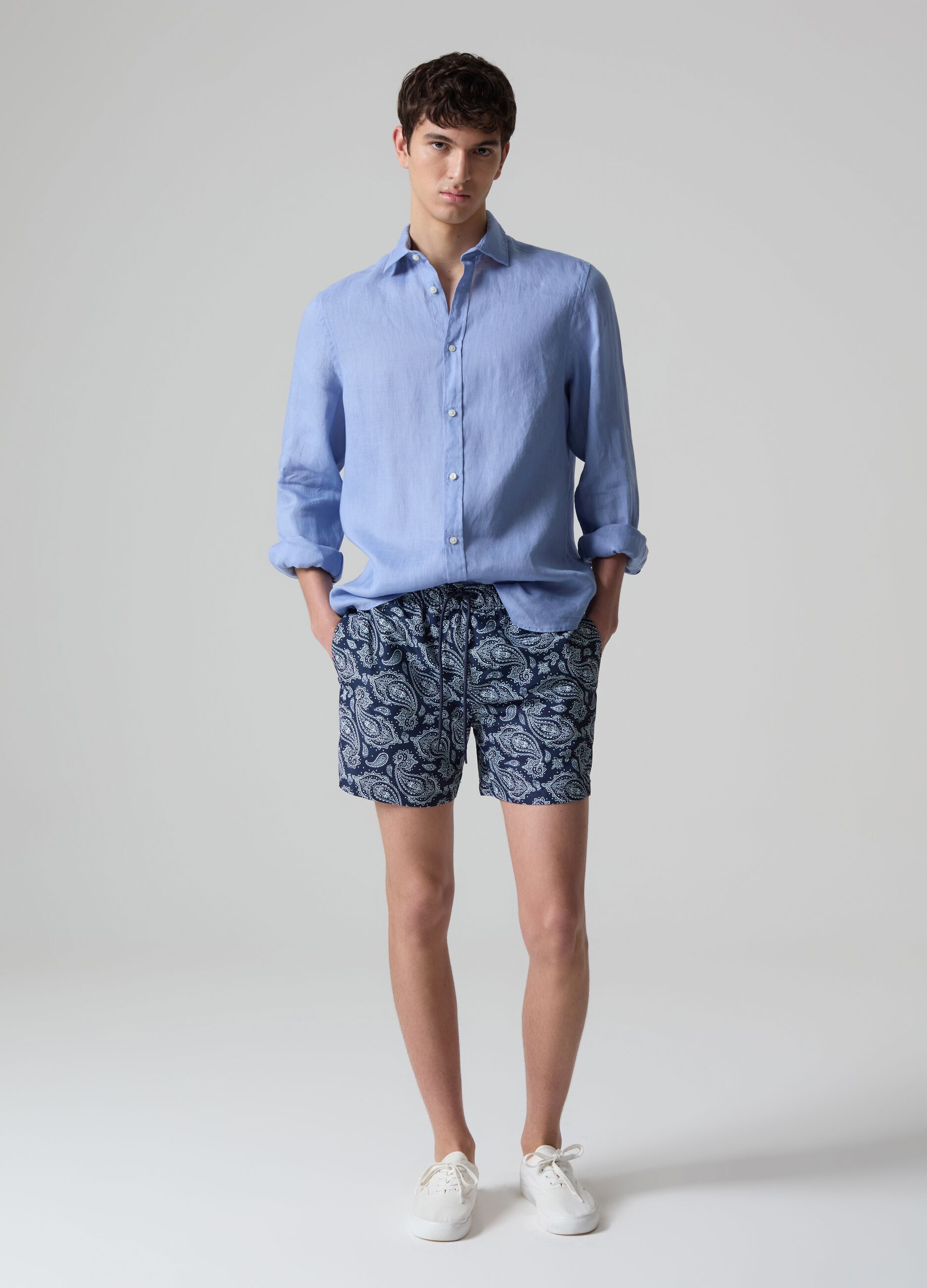 Ovs Costume bermuda con coulisse stampa paisley