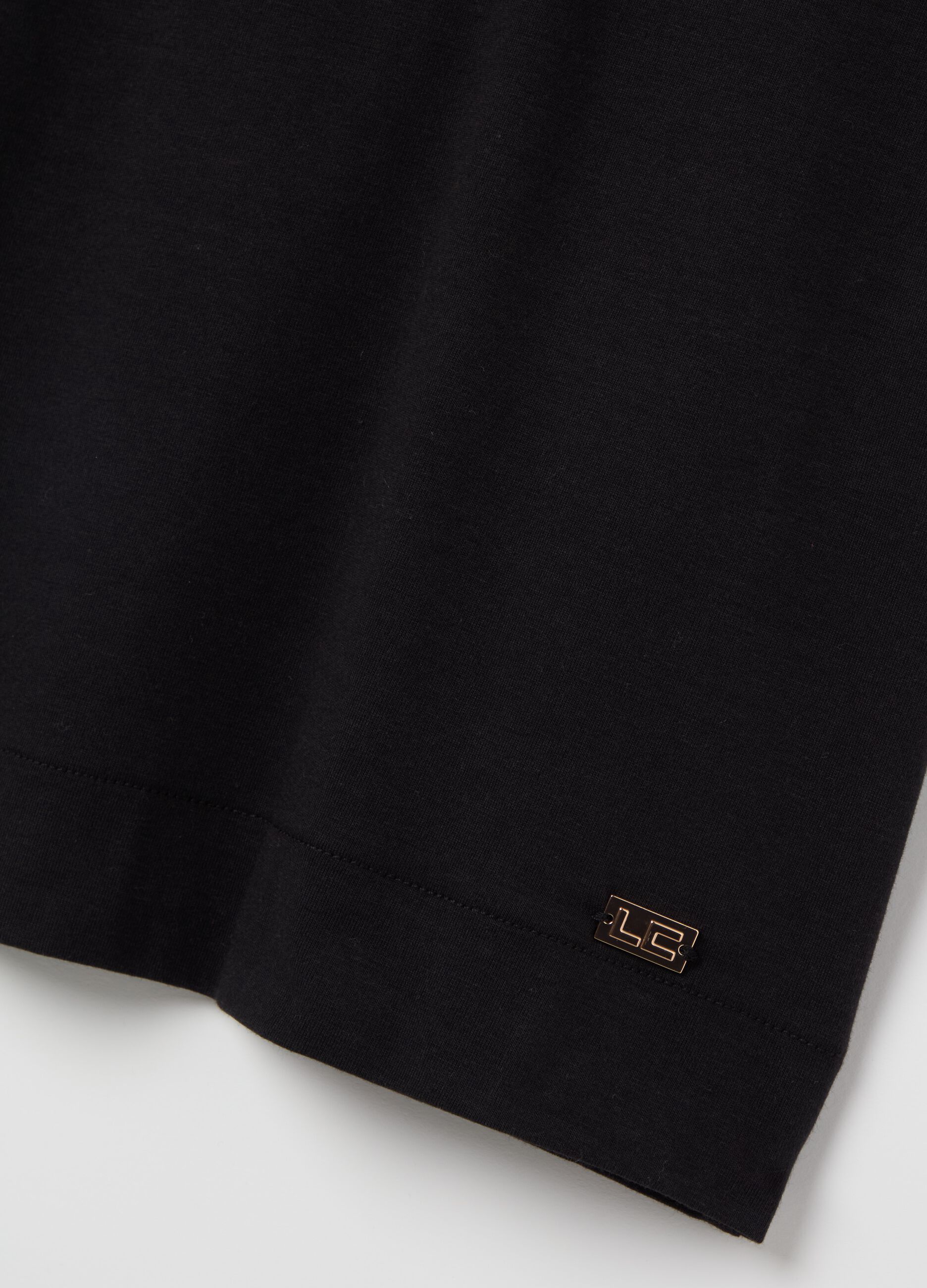 T-shirt in cotone e modal stretch