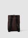 Brown roll-top backpack with front zip pocket_2