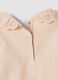 Orange organic stretch cotton top with broderie anglaise collar_3