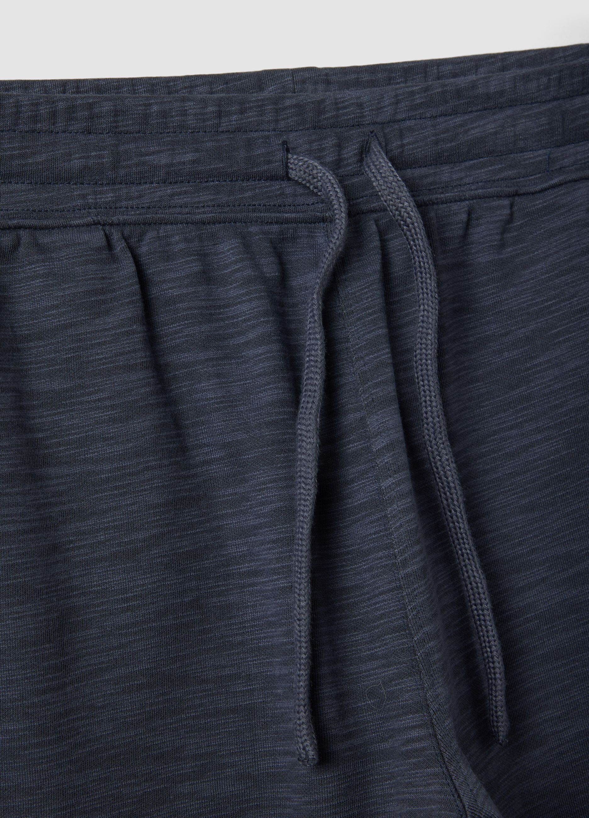 Grey cotton-blend pyjama shorts, regular fit
