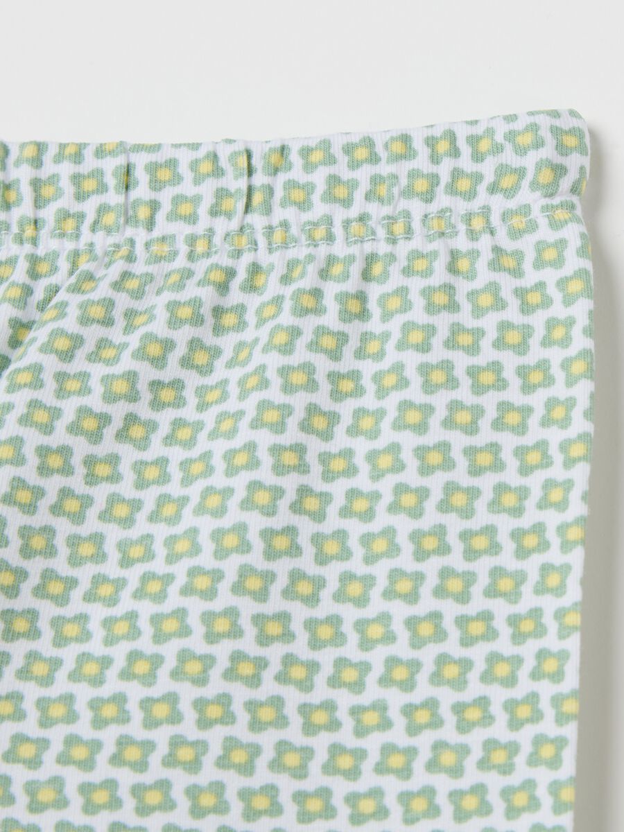 Three-quarter leggings with print_3