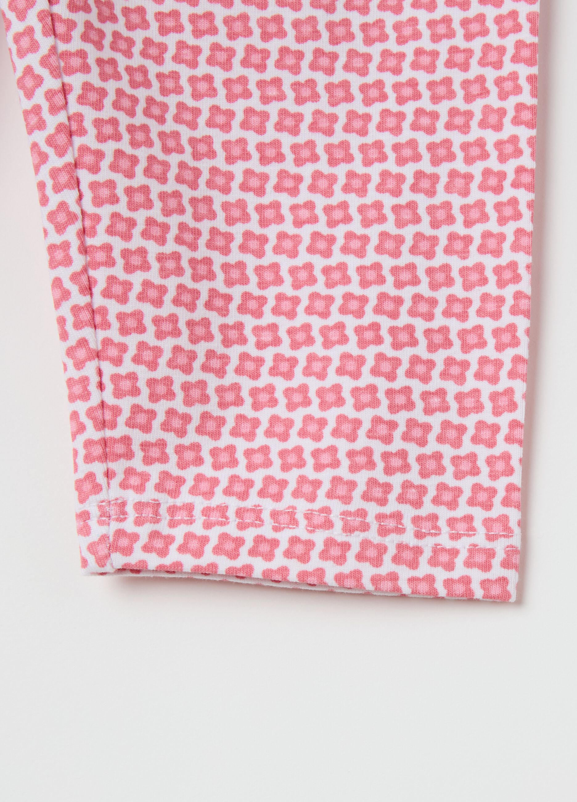 Three-quarter leggings with print
