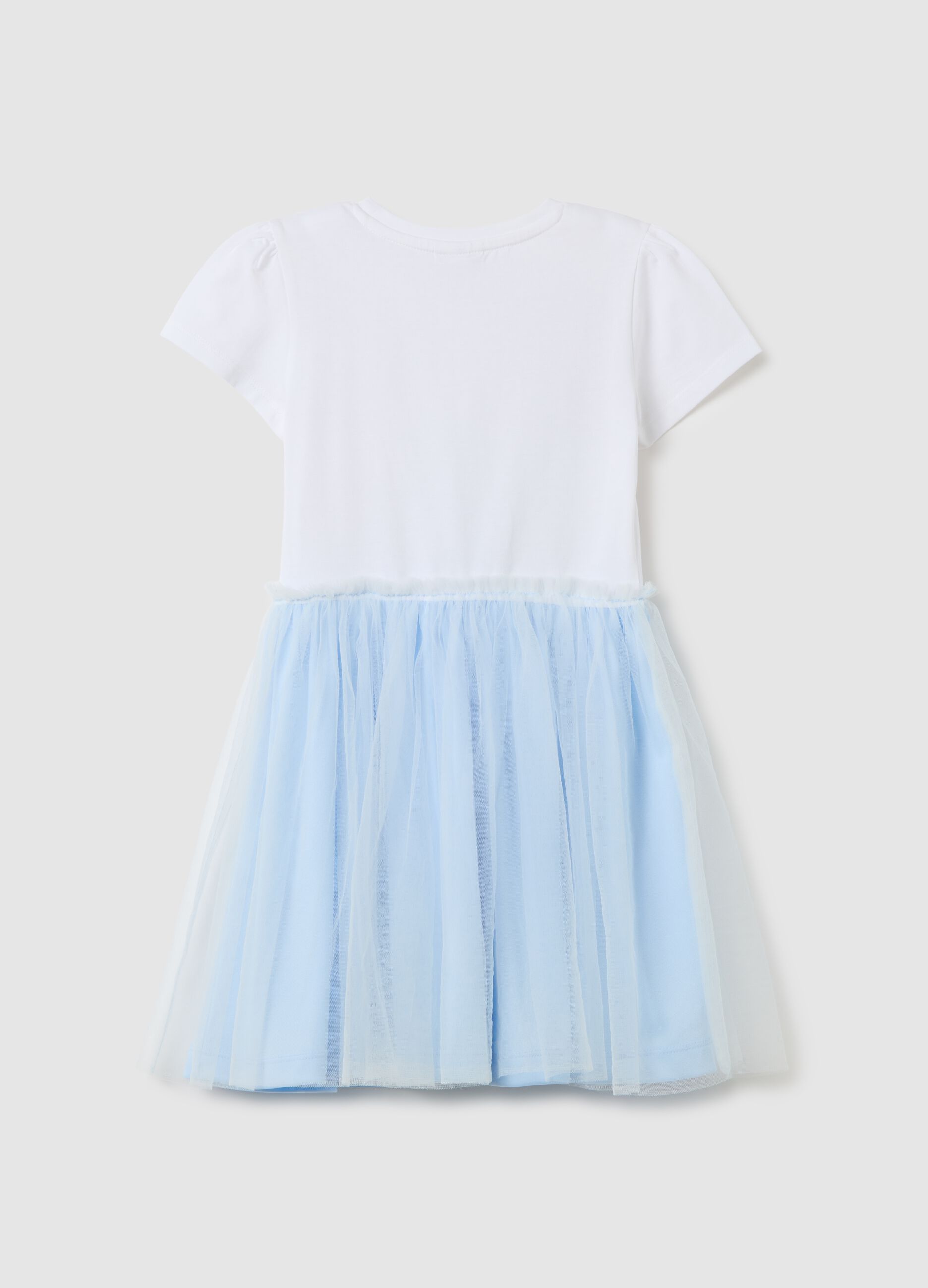 Abito da bambina in misto cotone multicolor regular fit