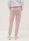Pink cotton blend regular fit trousers with Everlast logo_2