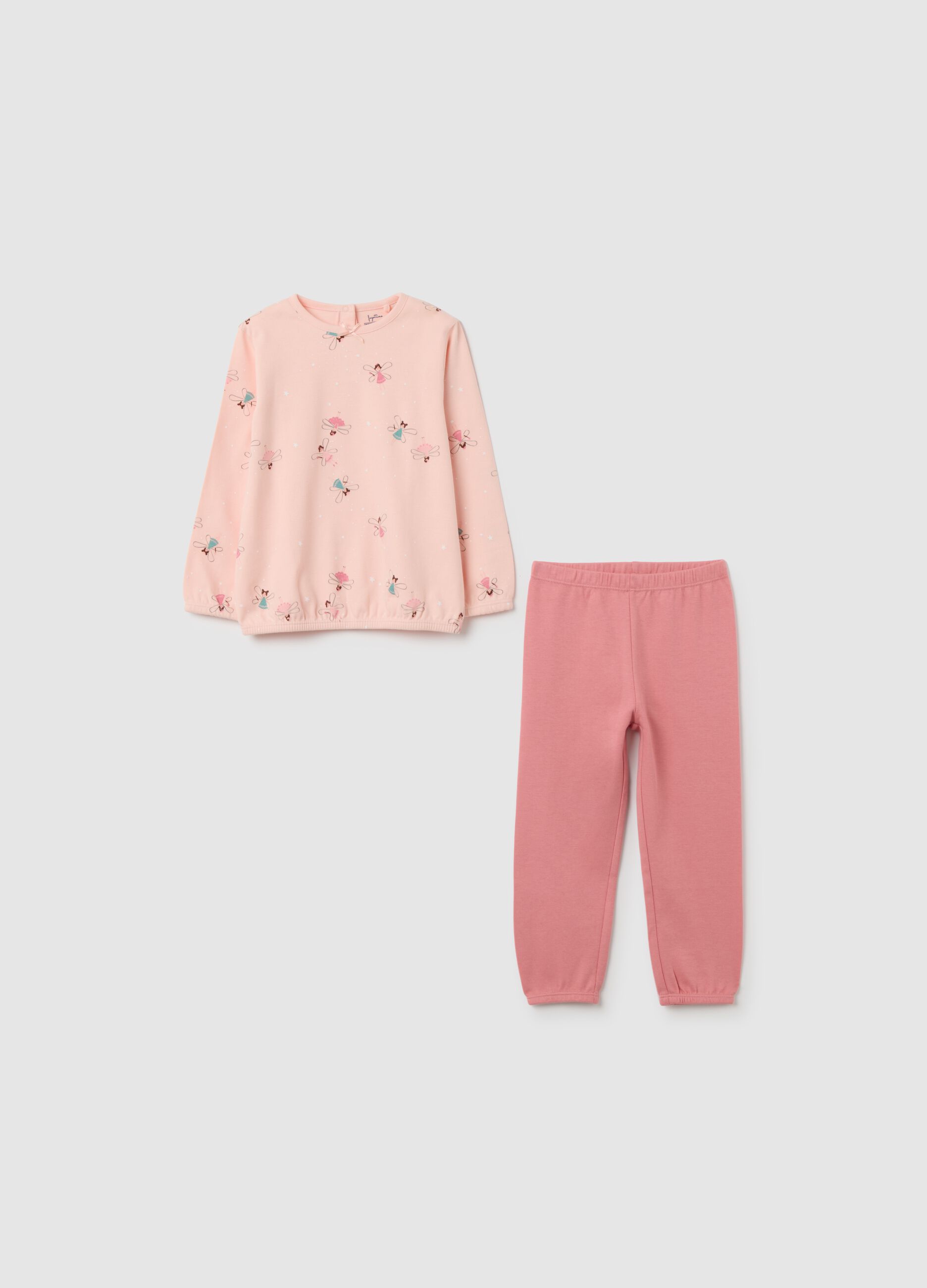 Pink Cotton Pyjamas for Baby Girl