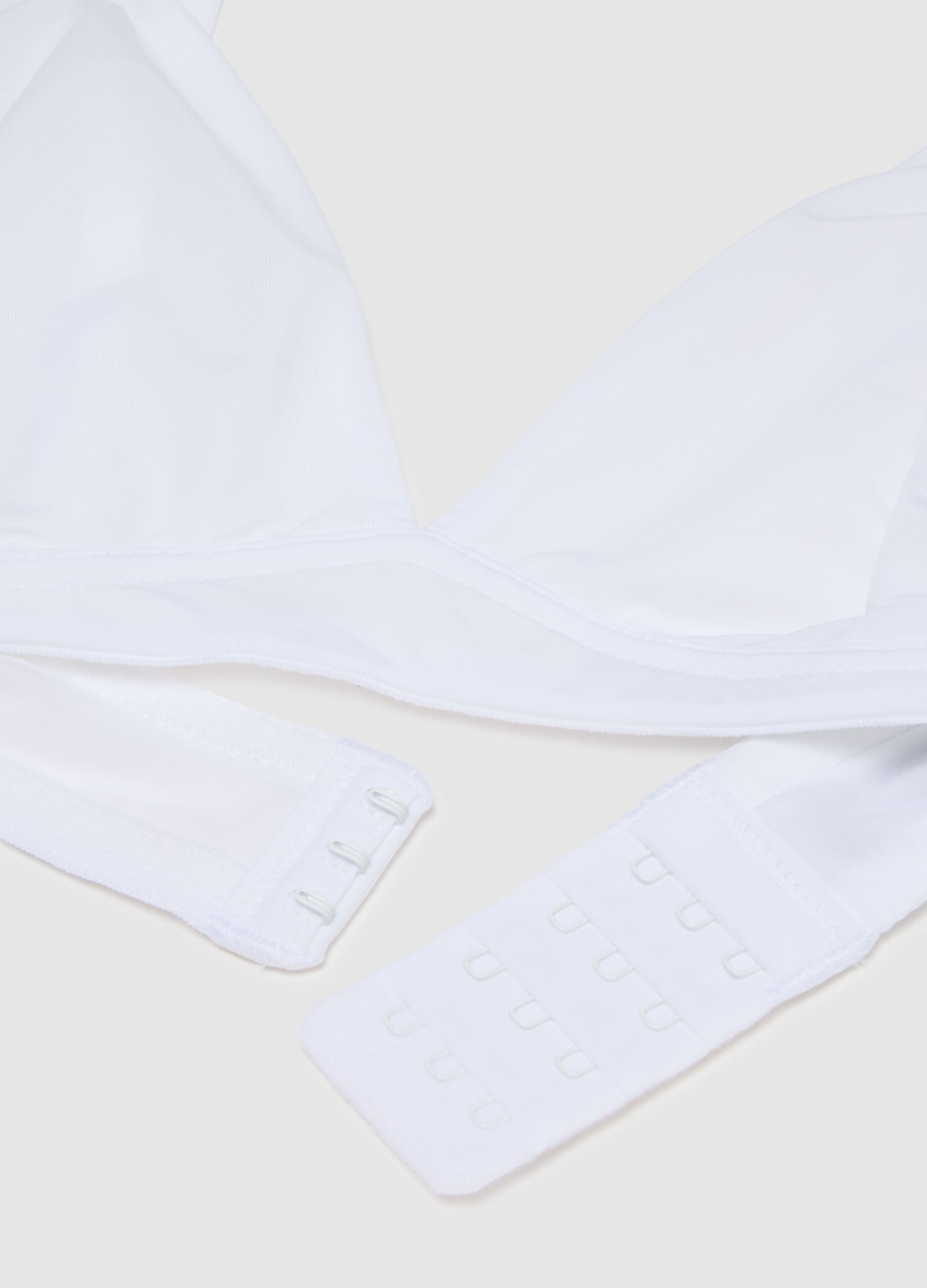 Reggiseno in misto bianco elasticizzato