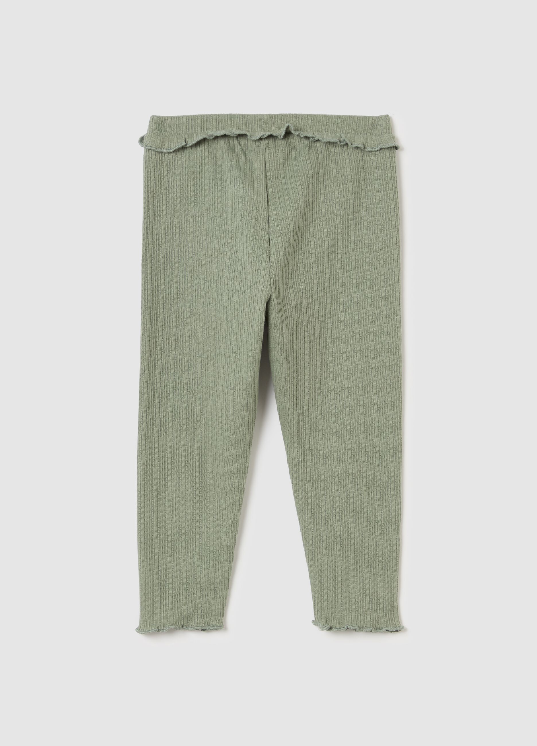 Leggings with jacquard weave