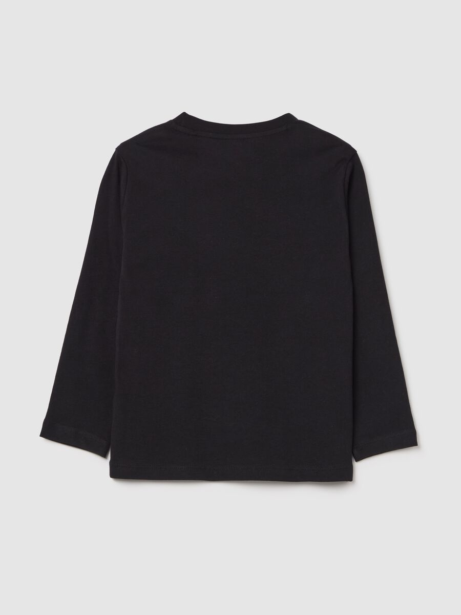 Long-sleeved T-shirt in cotton with print_1