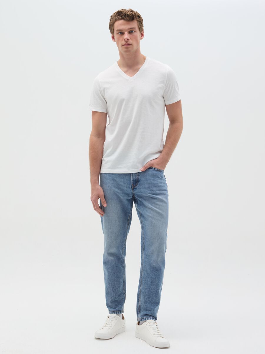 Relaxed-fit jeans with fading_0